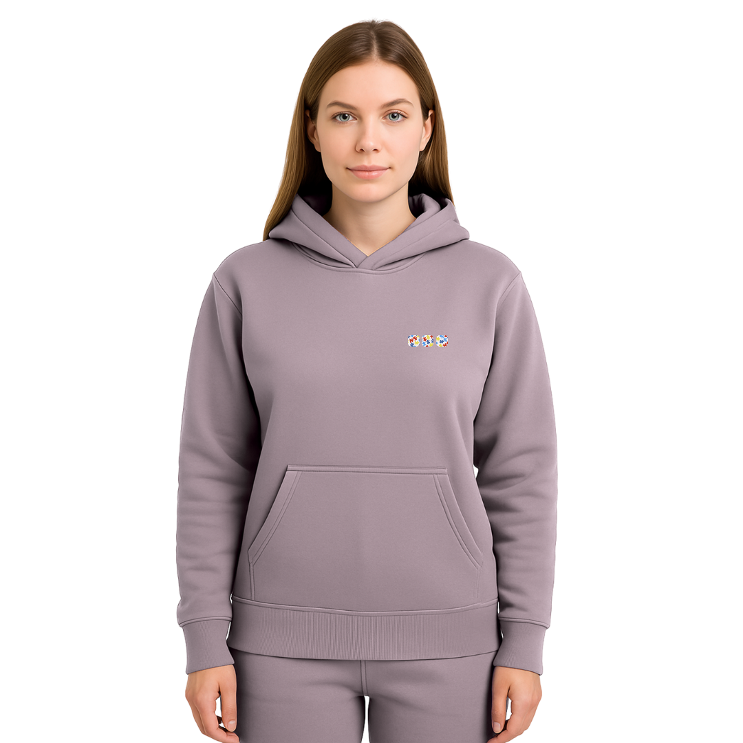 Autism Awareness Hoodie — bark brown (women's)