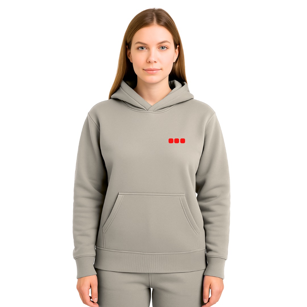 Heart Disease Awareness Hoodie — bone white (women's)