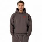 HIV/AIDS Awareness Hoodie — chocolate brown (men's)