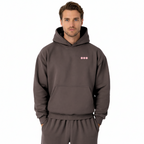 Breast Cancer Awareness Hoodie — chocolate brown (men's)
