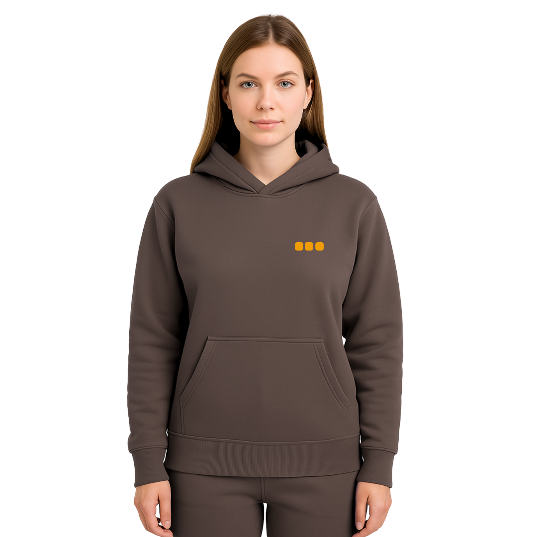 Kidney Cancer Awareness Hoodie — chocolate brown (women's)