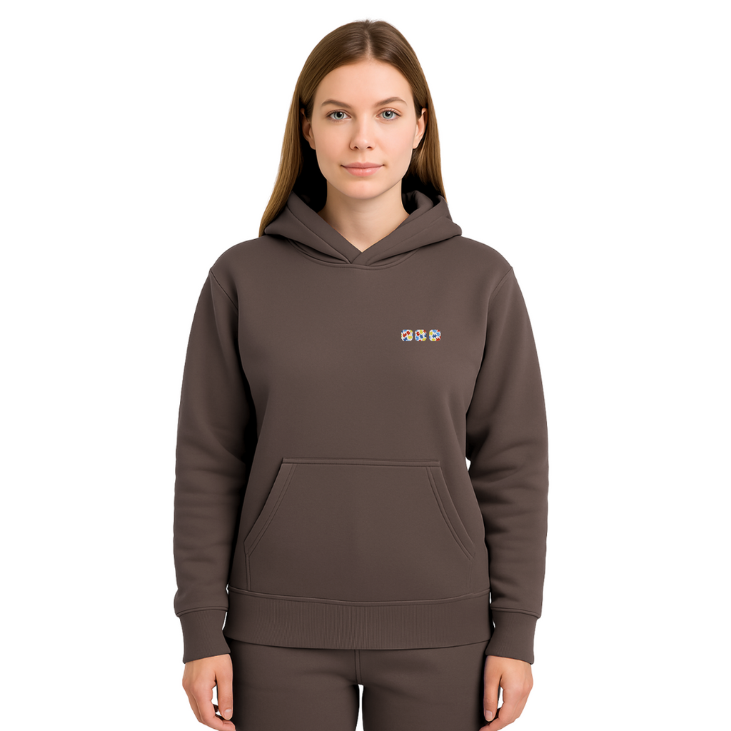 Autism Awareness Hoodie — chocolate brown (women's)