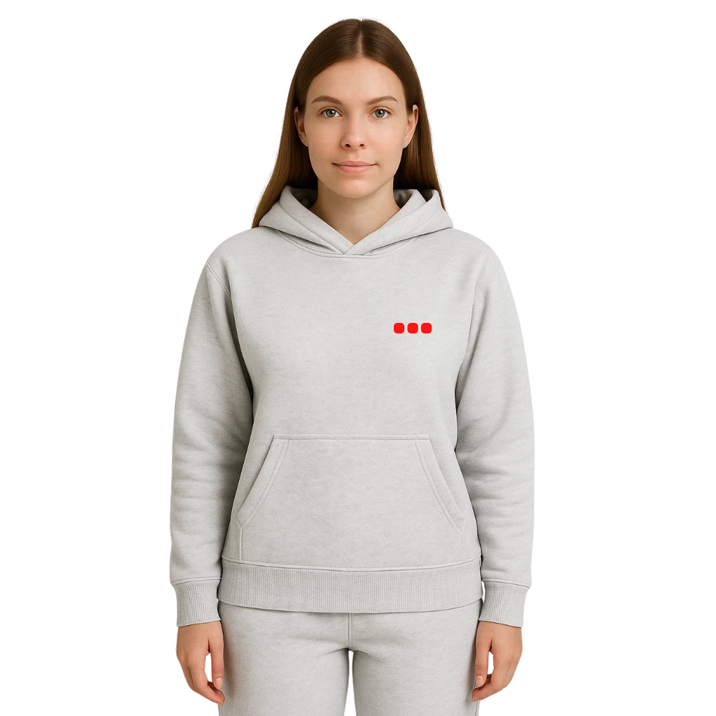 Heart Disease Awareness Hoodie — light grey (women's)