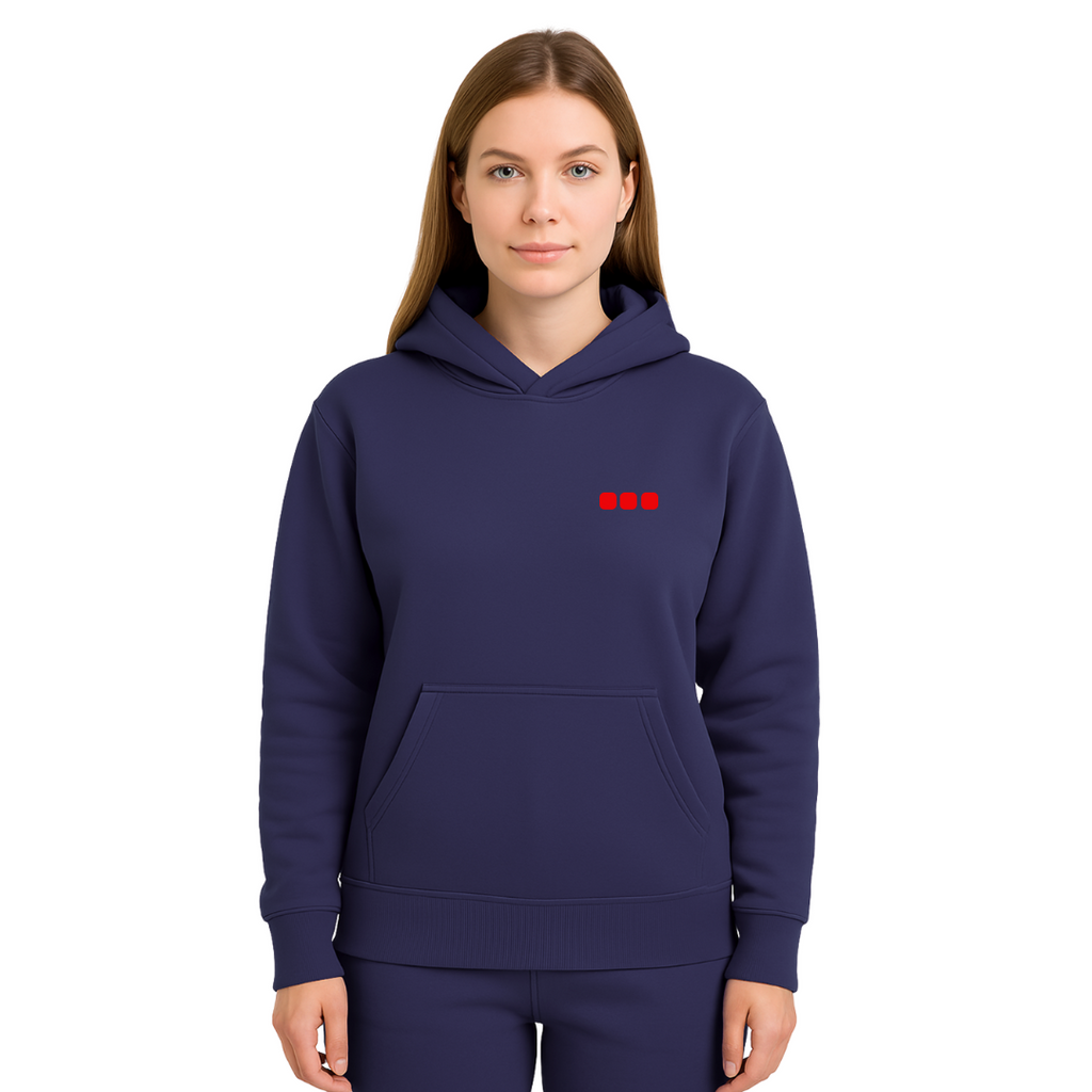 Heart Disease Awareness Hoodie — navy blue (women's)