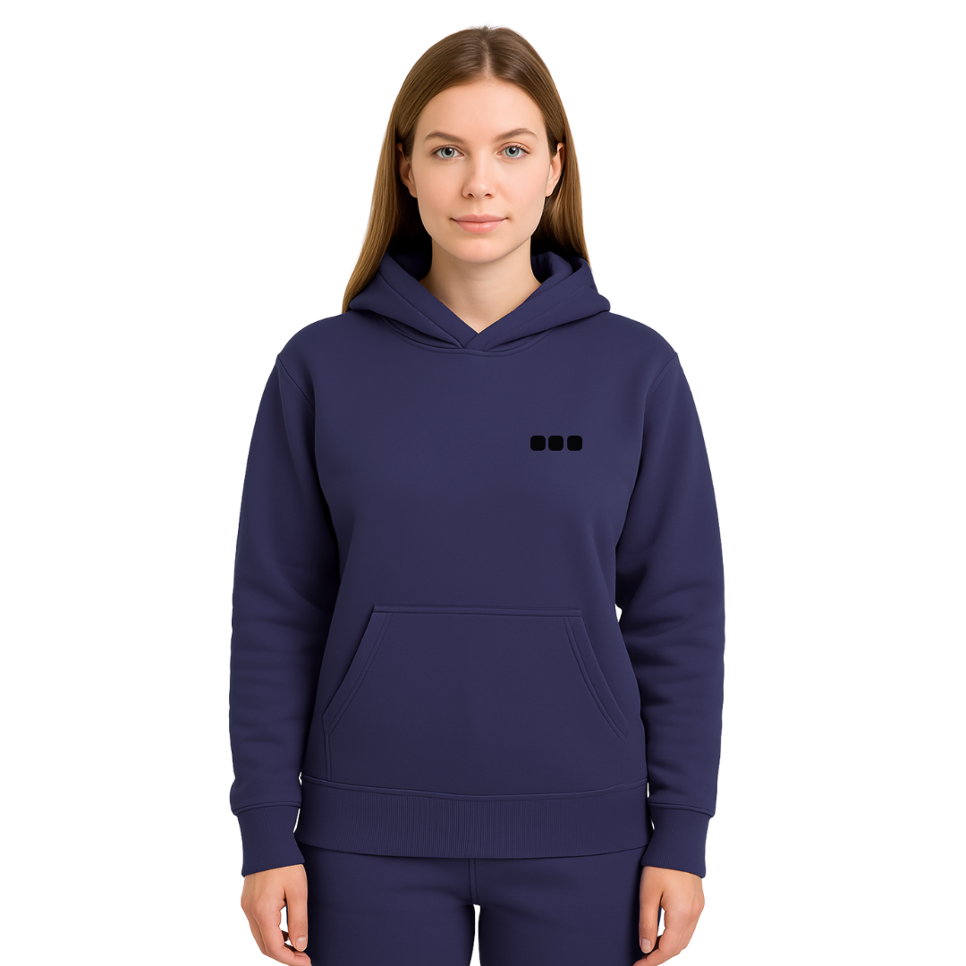 Melanoma Skin Cancer Awareness Hoodie — navy blue (women's)