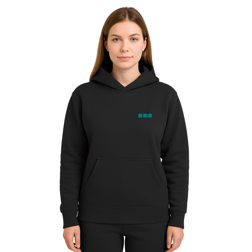 Ovarian Cancer Awareness Hoodie — black (women's)