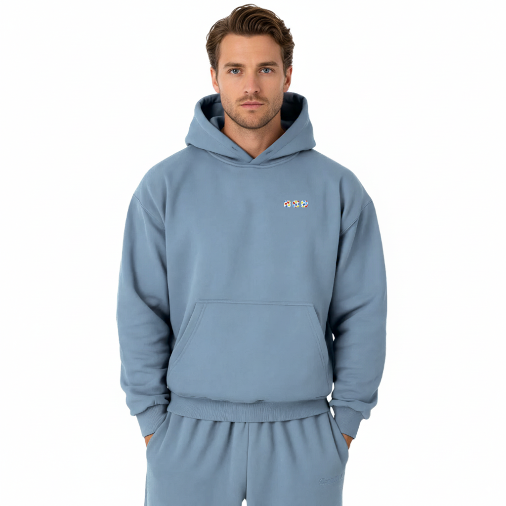 Autism Awareness Hoodie — sky blue (men's)