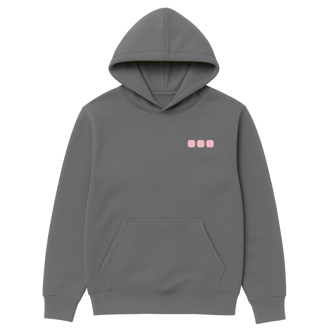 Breast Cancer Awareness Hoodie — steel grey