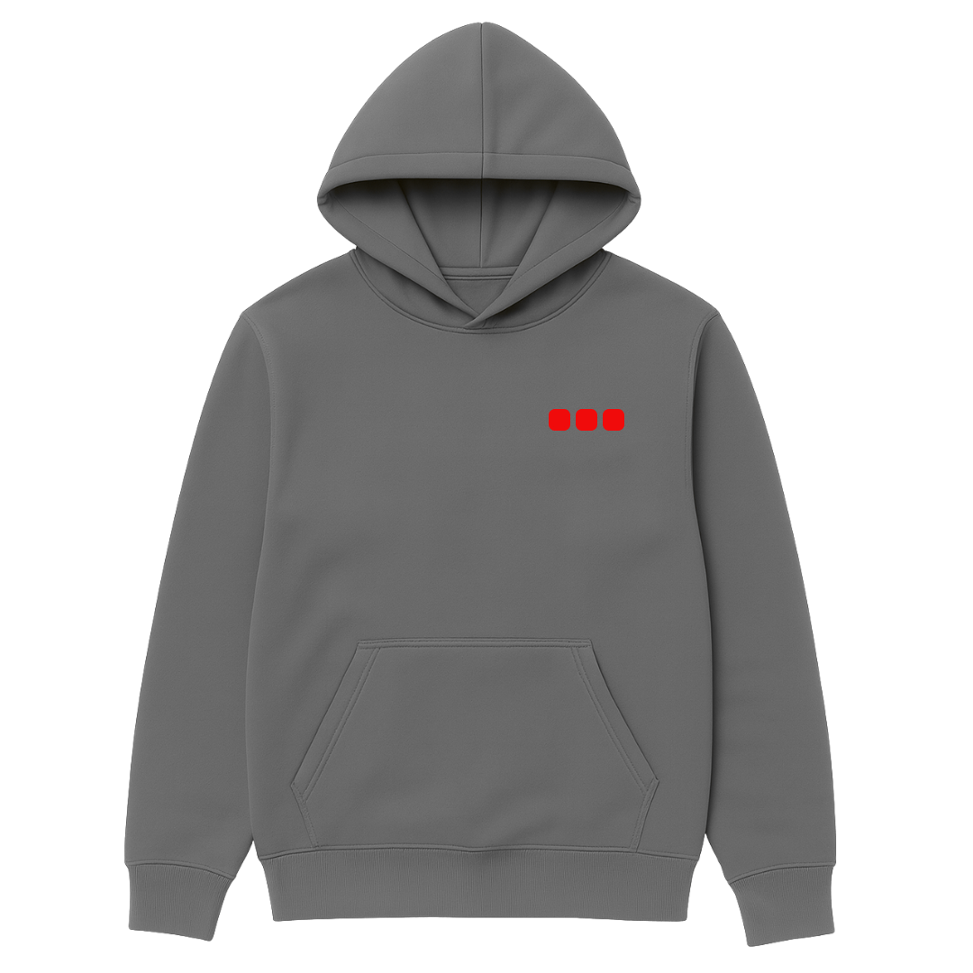 Heart Disease Awareness Hoodie — steel grey