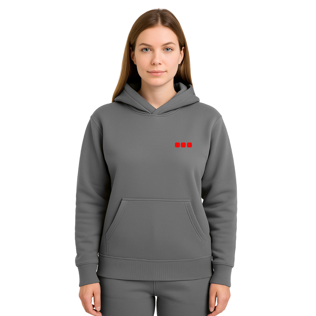 Heart Disease Awareness Hoodie — steel grey (women's)
