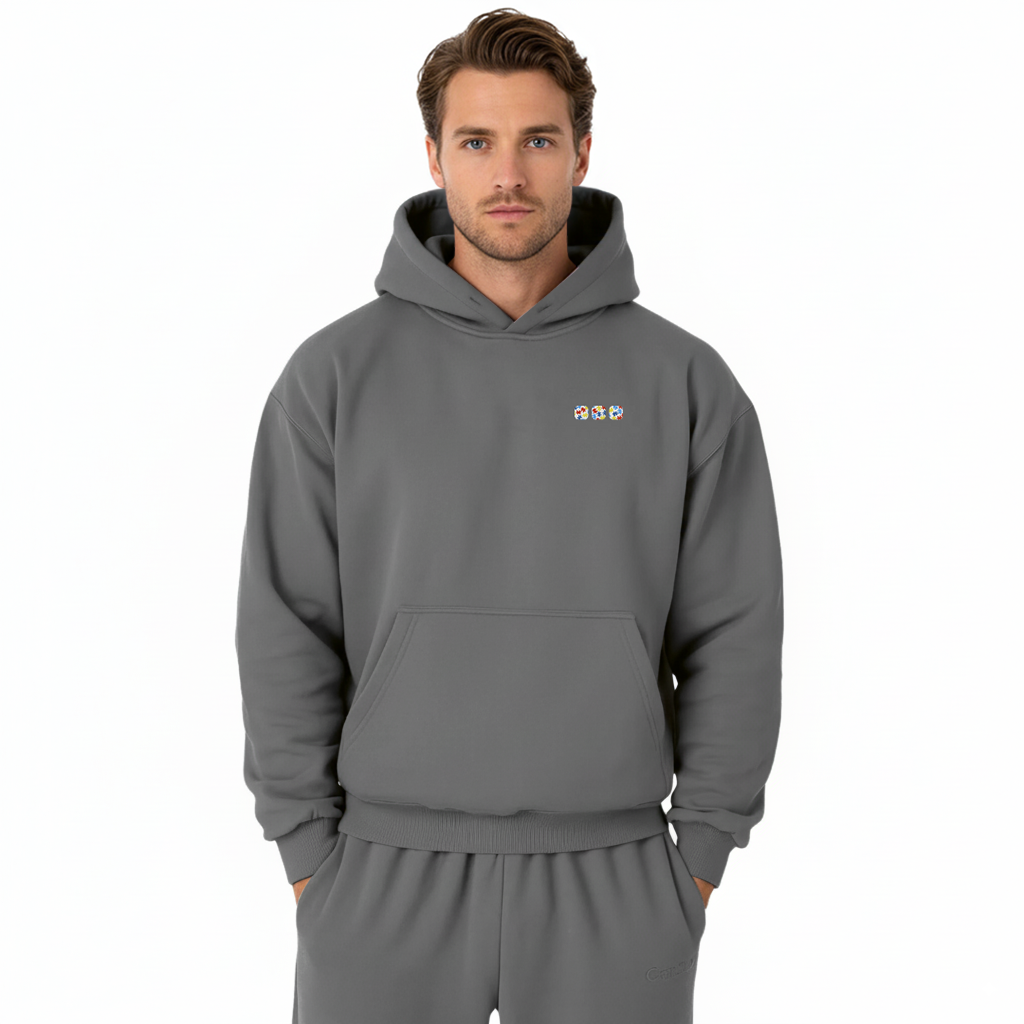 Autism Awareness Hoodie — steel grey (men's)